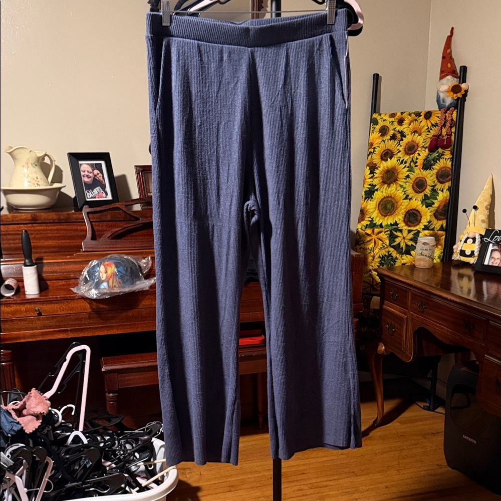 Super soft Women's Wide Leg Pants in Blue